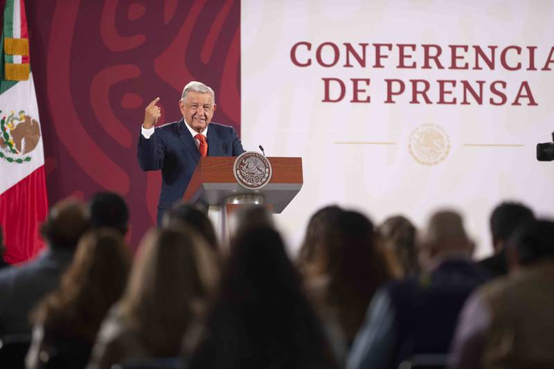 Fotografía frontal del Presidente Antonio Manuel Lopez Obrador