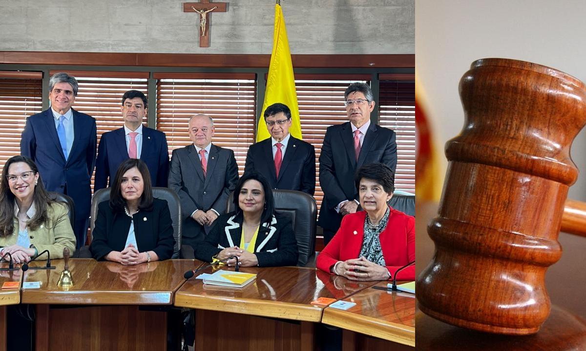 En la fotograf&iacute;a los magistrados de la Corte Constitucional de Colombia
