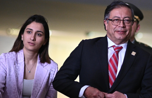 Laura Sarabia, nueva nueva canciller de Colombia, y Gustavo Petro, presidente de Colombia