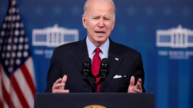 Presidente de los Estados Unidos de América Joe Biden en conferencia