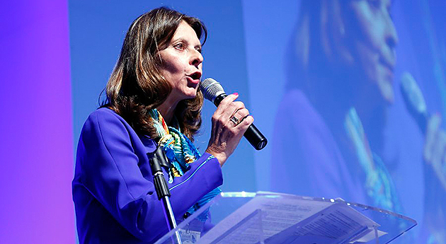 La vicepresidenta de colombia Marta Lucía Ramírez