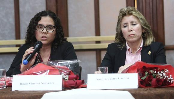 Las fiscales Sandra Castro y Rocío Sánchez