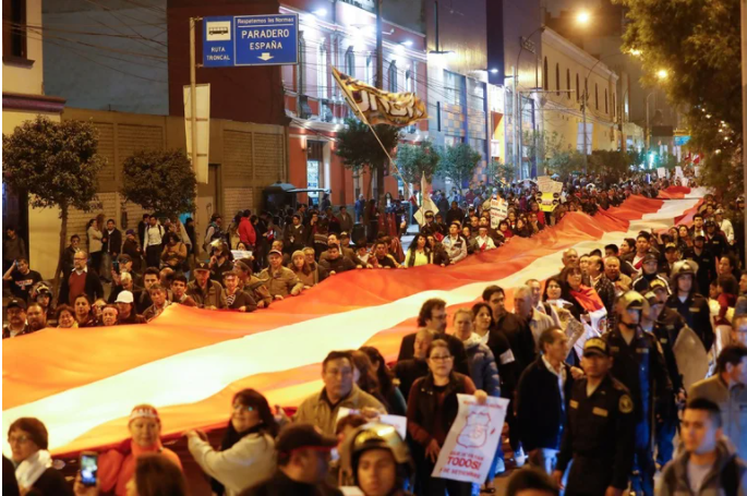 Manifestaciones en Perú