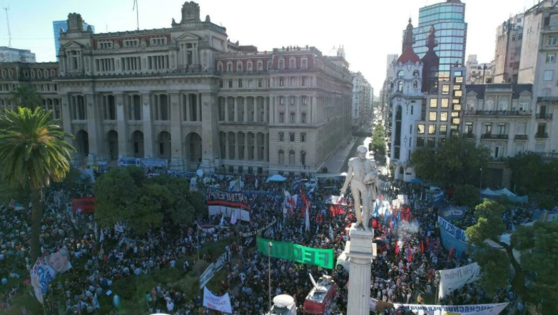 Manifestaci&oacute;n en Argentina