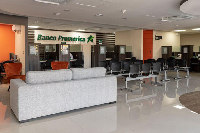 Lobby de un Banco Promerica