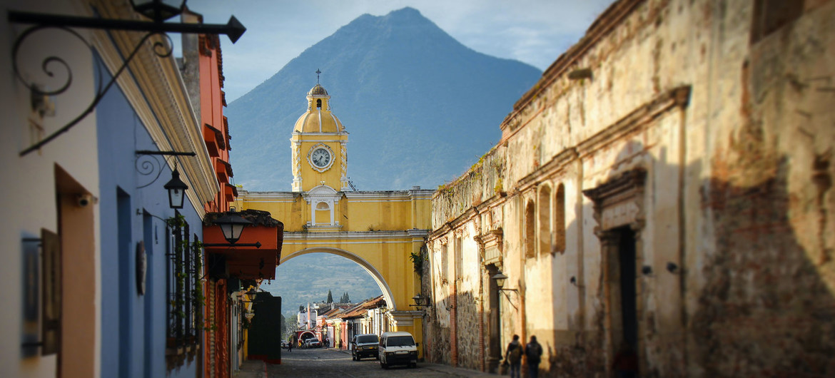 Fotografía de una calle, Antigua Guatemala