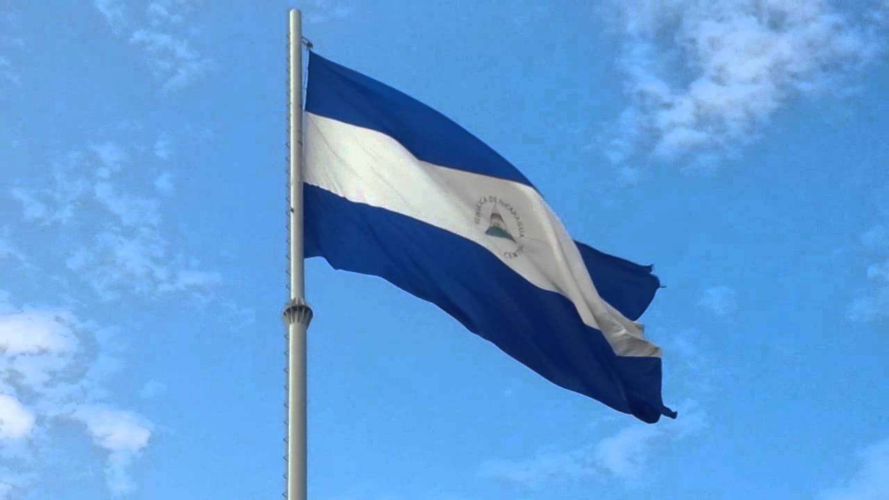 Fotografía de bandera de Nicaragua