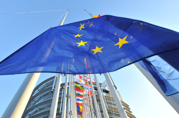 Foto de la bandera de la Unión Europea