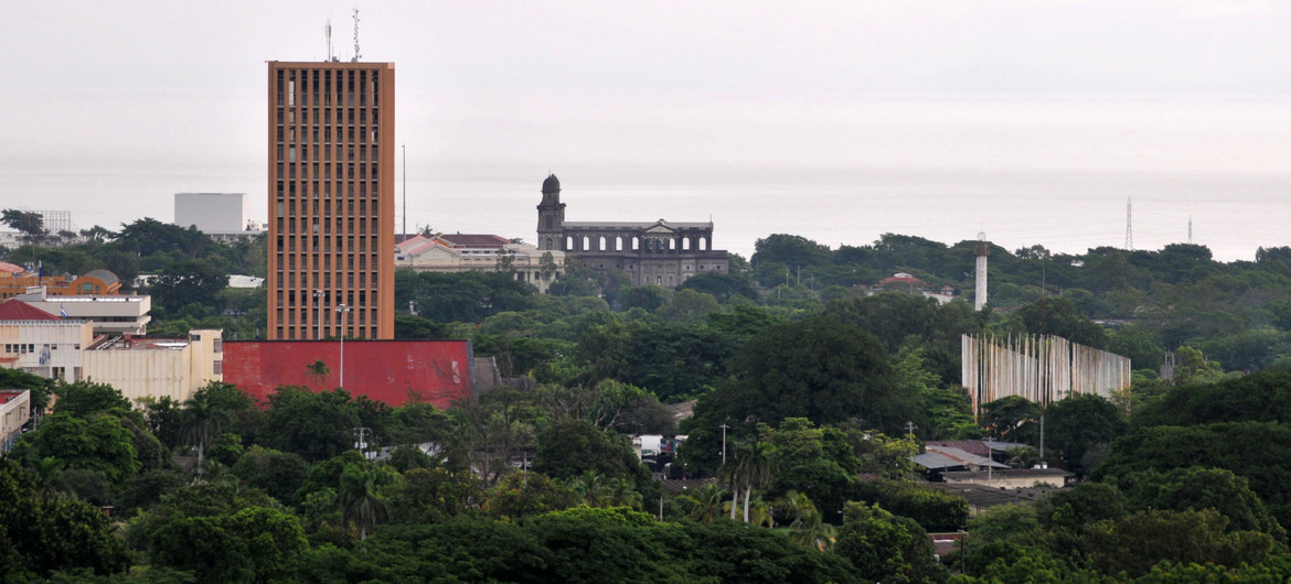 Vista de Managua, la capital de Nicaragua