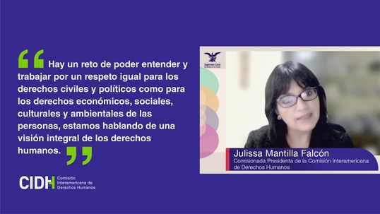 Julissa Mantilla: abogada peruana es elegida presidenta de la CIDH con cita de reflexi&oacute;n sobre los Derechos Humanos