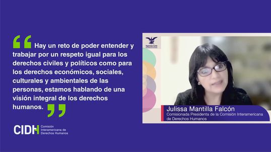 Julissa Mantilla: abogada peruana es elegida presidenta de la CIDH con cita de reflexión sobre los Derechos Humanos