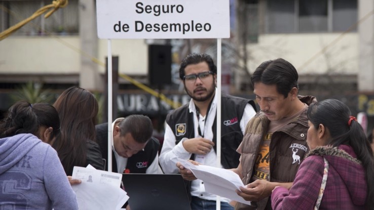 Personas aplicando al seguro de desempleo