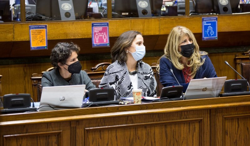 Senadoras de Chile en sus curules