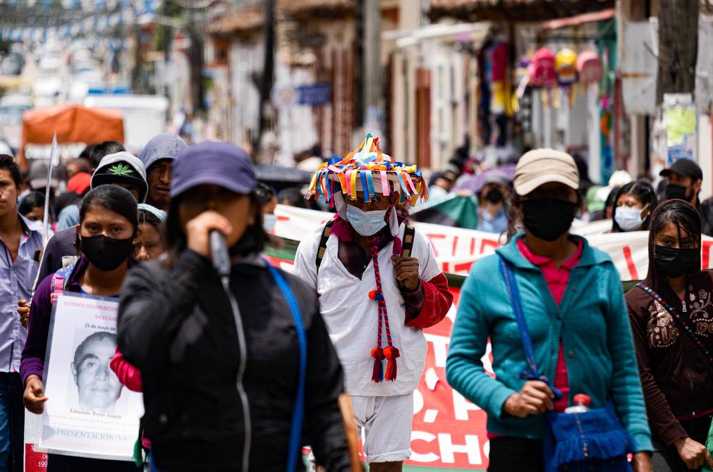 Personas manifestando