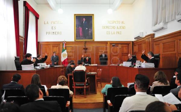 Sesión en la Corte Suprema de Justicia, en Ciudad de México (México)