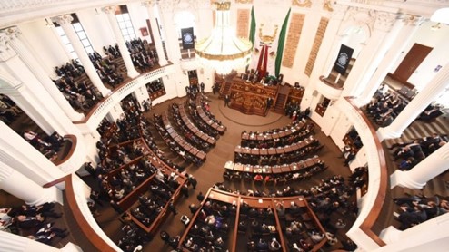 Foto interna del Congreso de la Ciudad de México