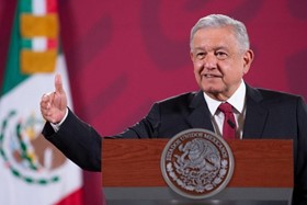 Presidente AMLO en rueda de presan