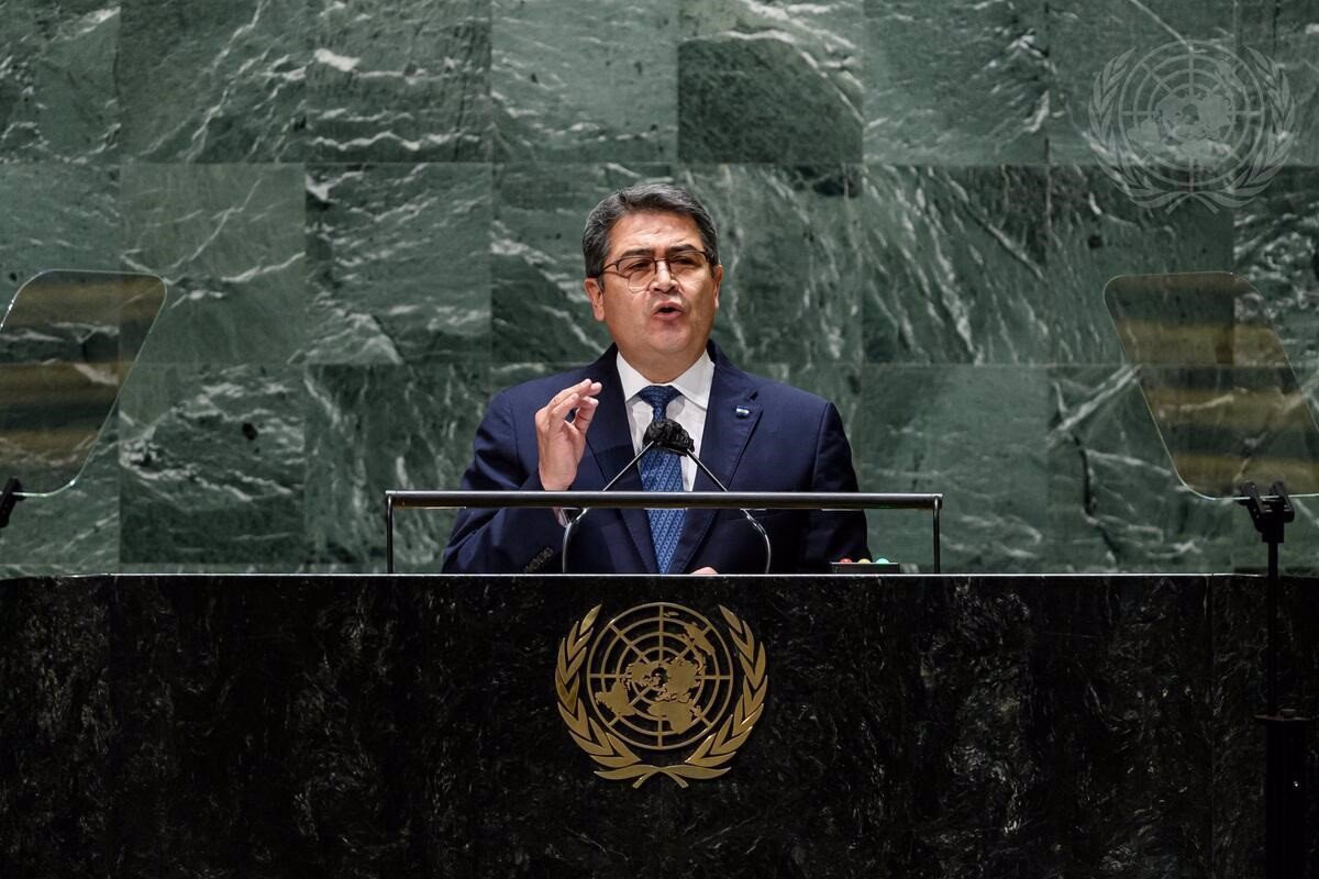 Presidente de Honduras en Asamblea General de las Naciones Unidas