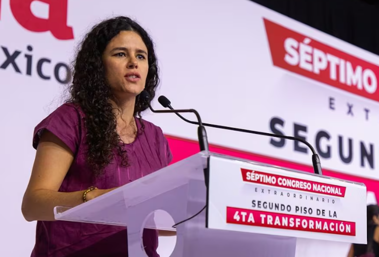 Luisa María Alcalde, nueva presidenta del partido Morena en Mexico.