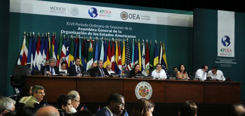 47&deg; Asamblea General de la OEA Canc&uacute;n- M&eacute;xico