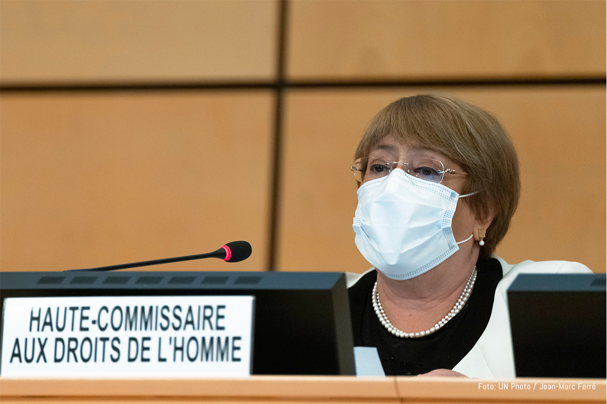 Fotograf&iacute;a en primer plano de Michelle Bachelet