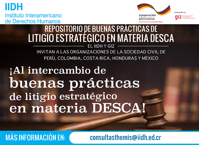 Invitaci&oacute;n al Repositorio de Buenas Pr&aacute;cticas de Litigio Estrat&eacute;gico en Materia DESCA